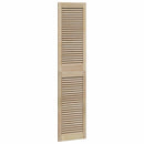 Skabsdør 4 pcs Naturfarvet 170 x 2,1 x 39,5 cm Massiv fyrretræ