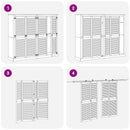 Skabsdør 4 pcs Naturfarvet 170 x 2,1 x 39,5 cm Massiv fyrretræ