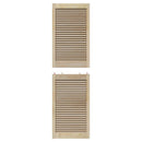 Skabsdør 4 pcs Naturfarvet 170 x 2,1 x 49,5 cm Massiv fyrretræ