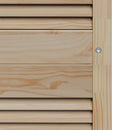 Skabsdør 4 pcs Naturfarvet 170 x 2,1 x 49,5 cm Massiv fyrretræ