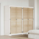 Skabsdør 4 pcs Naturfarvet 170 x 2,1 x 49,5 cm Massiv fyrretræ