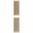 Skabsdør 4 pcs Naturfarvet 201 x 2,1 x 39,5 cm Massiv fyrretræ
