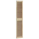 Skabsdør 4 pcs Naturfarvet 201 x 2,1 x 39,5 cm Massiv fyrretræ