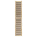 Skabsdør 4 pcs Naturfarvet 201 x 2,1 x 39,5 cm Massiv fyrretræ