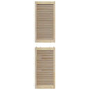 Skabsdør 4 pcs Naturfarvet 201 x 2,1 x 49,5 cm Massiv fyrretræ