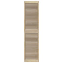 Skabsdør 4 pcs Naturfarvet 201 x 2,1 x 49,5 cm Massiv fyrretræ