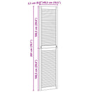 Skabsdør 4 pcs Naturfarvet 201 x 2,1 x 49,5 cm Massiv fyrretræ