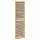 Skabsdør 4 pcs Naturfarvet 201 x 2,1 x 59,5 cm Massiv fyrretræ