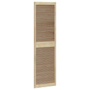 Skabsdør 4 pcs Naturfarvet 201 x 2,1 x 59,5 cm Massiv fyrretræ