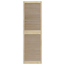 Skabsdør 4 pcs Naturfarvet 201 x 2,1 x 59,5 cm Massiv fyrretræ