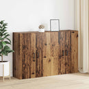 Vægmonteret skab 2 pcs Gammelt træ 69,5 x 34 x 90 cm