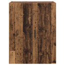Vægmonteret skab 2 pcs Gammelt træ 69,5 x 34 x 90 cm