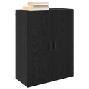 Vægmonteret skab Vægmonteret 2 pcs Sort eg 69,5 x 34 x 90 cm