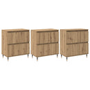 Opbevaringsskab 3 pcs Artisan Egetræ 60 x 35 x 70 cm
