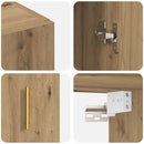 Vægmonteret skab 2 pcs Artisan Egetræ 69,5 x 34 x 90 cm