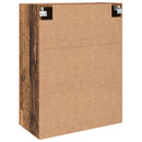 Vægmonteret skab 2 pcs Gammelt træ 69,5 x 34 x 90 cm
