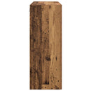 Vægmonteret skab 2 pcs Gammelt træ 69,5 x 34 x 90 cm