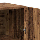 Highboard 2 pcs Gammelt træ Konstrueret træ