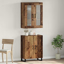 Highboard 2 pcs Gammelt træ Konstrueret træ