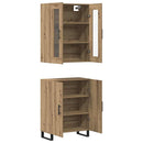 Highboard 2 stk. artisan eg 69,5 x 34 x 180 cm Konstrueret træ