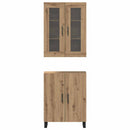Highboard 2 stk. artisan eg 69,5 x 34 x 180 cm Konstrueret træ