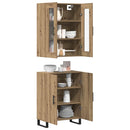 Highboard 2 stk. artisan eg 69,5 x 34 x 180 cm Konstrueret træ