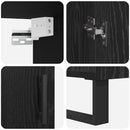 Highboard 2 pcs Sort eg Konstrueret træ