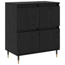 Opbevaringsskab 2 pcs Sort eg 60 x 35 x 70 cm
