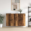 Vægmonteret skab 2 pcs Gammelt træ 69,5 x 34 x 90 cm
