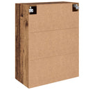 Vægmonteret skab 2 pcs Gammelt træ 69,5 x 34 x 90 cm