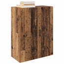 Vægmonteret skab 2 pcs Gammelt træ 69,5 x 34 x 90 cm
