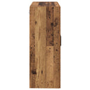 Vægmonteret skab 2 pcs Gammelt træ 69,5 x 34 x 90 cm