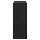 Vægmonteret skab Vægmonteret 2 pcs Sort eg 69,5 x 34 x 90 cm