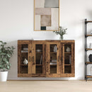 Væghængte skabe 2 pcs Gammelt træ 69,5 x 34 x 90 cm
