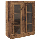 Væghængte skabe 2 pcs Gammelt træ 69,5 x 34 x 90 cm