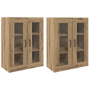 Væghængte skabe 2 pcs artisan eg 69,5 x 34 x 90 cm