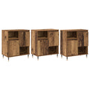 Sideboards 3 pcs Gammelt træ