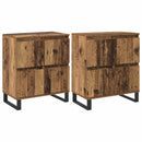 Sideboard 2 pcs Gammelt træ 60 x 35 x 70 cm