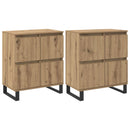 Sideboard 2 pcs Artisan Egetræ 60 x 35 x 70 cm