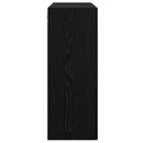 Vægmonteret skab Vægmonteret 2 pcs Sort eg 69,5 x 34 x 90 cm
