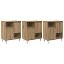 Sideboard 3 pcs Artisan Egetræ 60 x 35 x 70 cm
