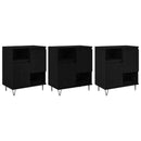 Sideboard 3 pcs Sort eg 60 x 35 x 70 cm
