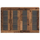 Væghængte skabe 2 pcs Gammelt træ 69,5 x 34 x 90 cm