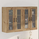 Væghængte skabe 2 pcs Artisan eg og Sort 69,5 x 34 x 90 cm