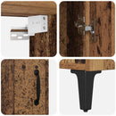 Highboard 2 pcs Gammelt træ Konstrueret træ