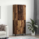 Highboard 2 pcs Gammelt træ Konstrueret træ