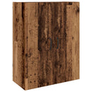 Highboard 2 pcs Gammelt træ Konstrueret træ