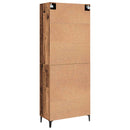 Highboard 2 pcs Gammelt træ Konstrueret træ