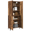 Highboard 2 pcs Gammelt træ Konstrueret træ