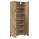 Highboard 2 pcs Artisan Egetræ Konstrueret træ